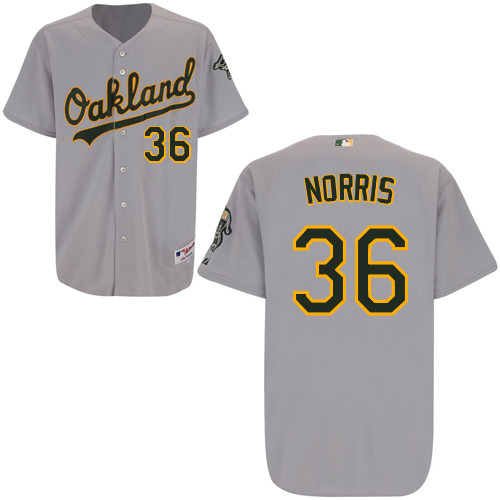 Derek Norris #36 mlb Jersey-Oakland Athletics Women's Authentic Road Gray Cool Base Baseball Jersey